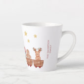 Ik wens je een vrolijke kerst waterverf latte mok (Rechts)