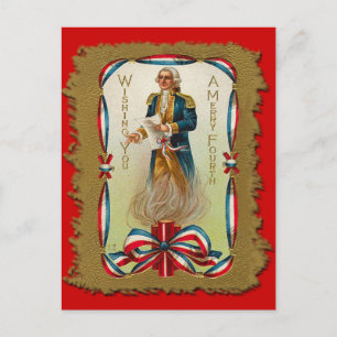 Ik wens je een vrolijke vierde juli feestdagenkaart