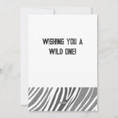 Ik wens je een Wild One Tiger Happy Birthday Kaart (Achterkant)