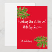 Ik wens je een zegelvakantieseizoen. Gepersonalise Feestdagenkaart (Voorkant / Achterkant)