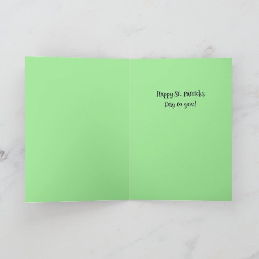 Ik wens je geluk - St. Patrick's Day Kaart (Binnen)