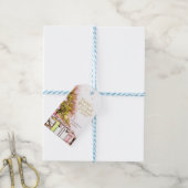 Ik wens je het allerbeste kerstfeest ooit, dennenb cadeaulabel (Met Touw)