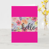 "IK WENS JE HET ALLERBESTE" OP JE VERJAARDAG KAART (Gele Bloem)