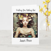 Ik wens je innerlijke vrede en harmonie kaart (Gele Bloem)