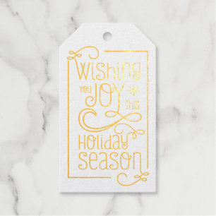 Ik wens je vreugde cadeaulabels