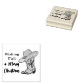 Ik wens jullie allemaal een prettige kerst rubberstempel (Gestempeld)