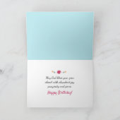 Ik wens jullie zegeningen op je verjaardag kaart (Binnen)