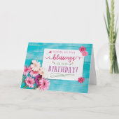 Ik wens jullie zegeningen op je verjaardag kaart (Voorkant)