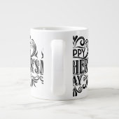 Ik wens mama een fijne dag grote koffiekop (Achterkant)