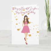 Ik wens mijn dochter een fijne 18-jarige kaart (Voorkant)
