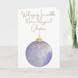 Ik wens mijn moeder een magische kerst feestdagen kaart