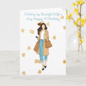Ik wens mijn vrouw een fijne 30e kaart (Gele Bloem)