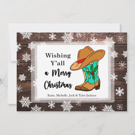 Ik wens u allen een prettige kerstfeestdag Kaart (Voorkant)