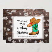 Ik wens u allen een prettige kerstfeestdag Kaart (Voorkant / Achterkant)