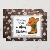 Ik wens u allen een prettige kerstfeestdag Kaart (Voorkant / Achterkant)