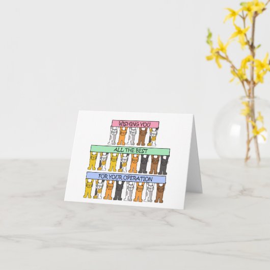 Ik wens u allen het beste voor uw verrichting kaart (Gele Bloem)