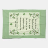 Ik wens u altijd Ierse zegen Theedoek (Horizontaal)