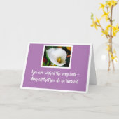 Ik wens u de beste kaart (Gele Bloem)