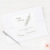 Ik wens u de beste zakelijke feestdag vierkante sticker (Envelop)