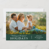 Ik wens u de gelukkigste Foto van Feestdagen Feestdagenkaart (Voorkant)