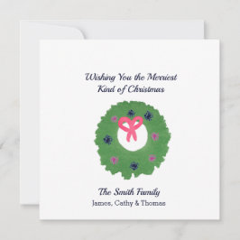 Ik wens u de heerlijkste kerstKaart. Kaart