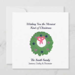 Ik wens u de heerlijkste kerstKaart. Kaart