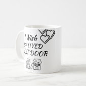 Ik wens u de volgende DEUR-Mok toe Koffiemok (Voorkant links)