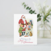 Ik wens u de vreugde van Kerstmis Feestdagenkaart (Staand voorkant)