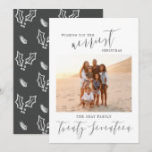 IK WENS U DE VROLIJKSTE KERST FEESTDAGENKAART (Voorkant / Achterkant)