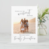 IK WENS U DE VROLIJKSTE KERST FEESTDAGENKAART (Staand voorkant)