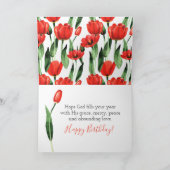 Ik wens u een BLESSED Birthday Bedankkaart (Binnen)