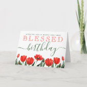 Ik wens u een BLESSED Birthday Kaart (Voorkant)