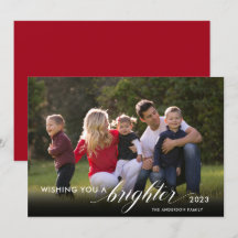 Ik wens u een Brighter Foto Red New Years van 2021