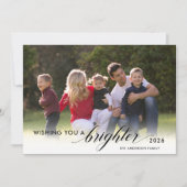 Ik wens u een Brighter Photo Gold New Years van 20 Feestdagenkaart (Voorkant)