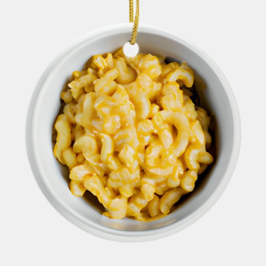 Ik wens u een Cheesy Christmas | Grappig eten Pun Keramisch Ornament (Voorkant)