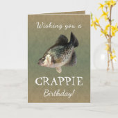 Ik wens u een CRAPPIE Birthday Kaart (Gele Bloem)