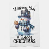 Ik wens u een fijne kerst theedoek (Verticaal)