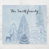 Ik wens u een gelukkig en succesvol nieuw jaar wij sparkling wijnetiket (Enkel label)