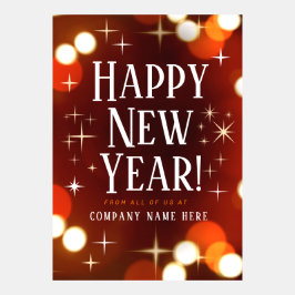 Ik wens u een gelukkig nieuwjaar met sterren en ve