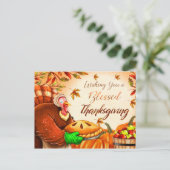 Ik wens u een gelukkige dankzegging briefkaart (Staand voorkant)