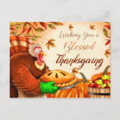 Ik wens u een gelukkige dankzegging briefkaart (Voorkant)