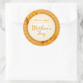 Ik wens u een gelukkige moederdag ronde sticker (Tas)