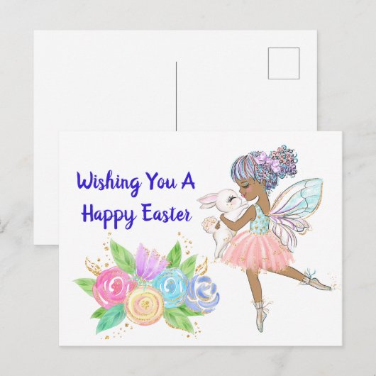 Ik wens u een gelukkige Pasen Briefkaart (Voorkant / Achterkant)