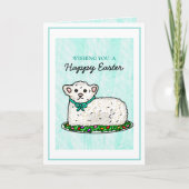 Ik wens u een gelukkige Pasen | Cute Lamb Cake Bedankkaart (Voorkant)