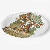 Ik wens u een gelukkige Pasen Papieren Bordje (Gekanteld)