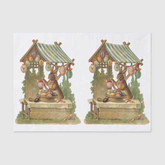 Ik wens u een gelukkige Pasen Tissuepapier (Voorkant)