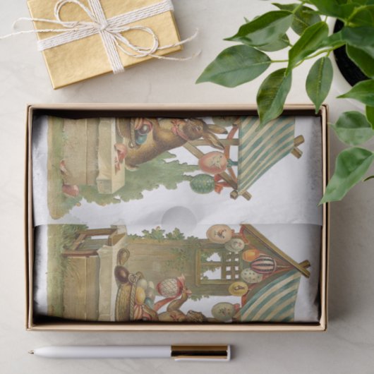 Ik wens u een gelukkige Pasen Tissuepapier (Geschenk)