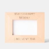 IK WENS U EEN GELUKKIGE VERJAARDAG GEGRAVEERDE LIJSTJES (Voorkant)