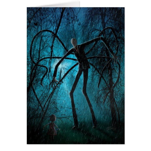 Ik wens u een gepersonaliseerd Man van de Slender  (Voorkant)