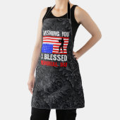 Ik wens u een gezegend gedenkteken dag-62237 schort (Insitu)
